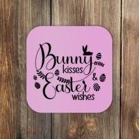Bunny Kisses Easter Wishes Coaster thumb 0