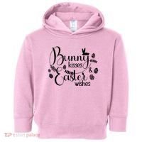 Bunny Kisses Easter Wishes Toddler Hoodie thumb 0