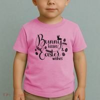 Bunny Kisses Easter Wishes Toddler T-Shirt thumb 2