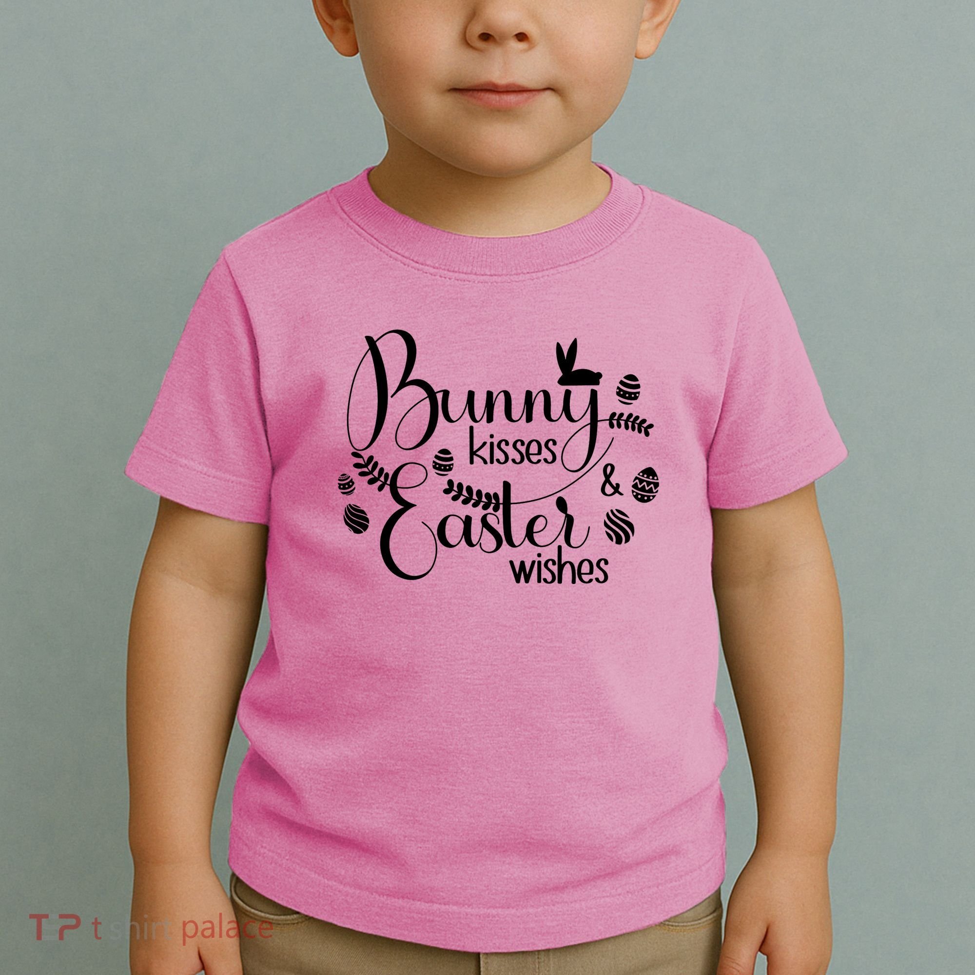 Bunny Kisses Easter Wishes Toddler T-Shirt