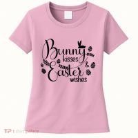 Bunny Kisses Easter Wishes Women's T-Shirt thumb 0