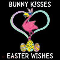 Bunny Kisses Easter Wishes Flamingo Happy Easter Day Gift Coffee Mug thumb 5