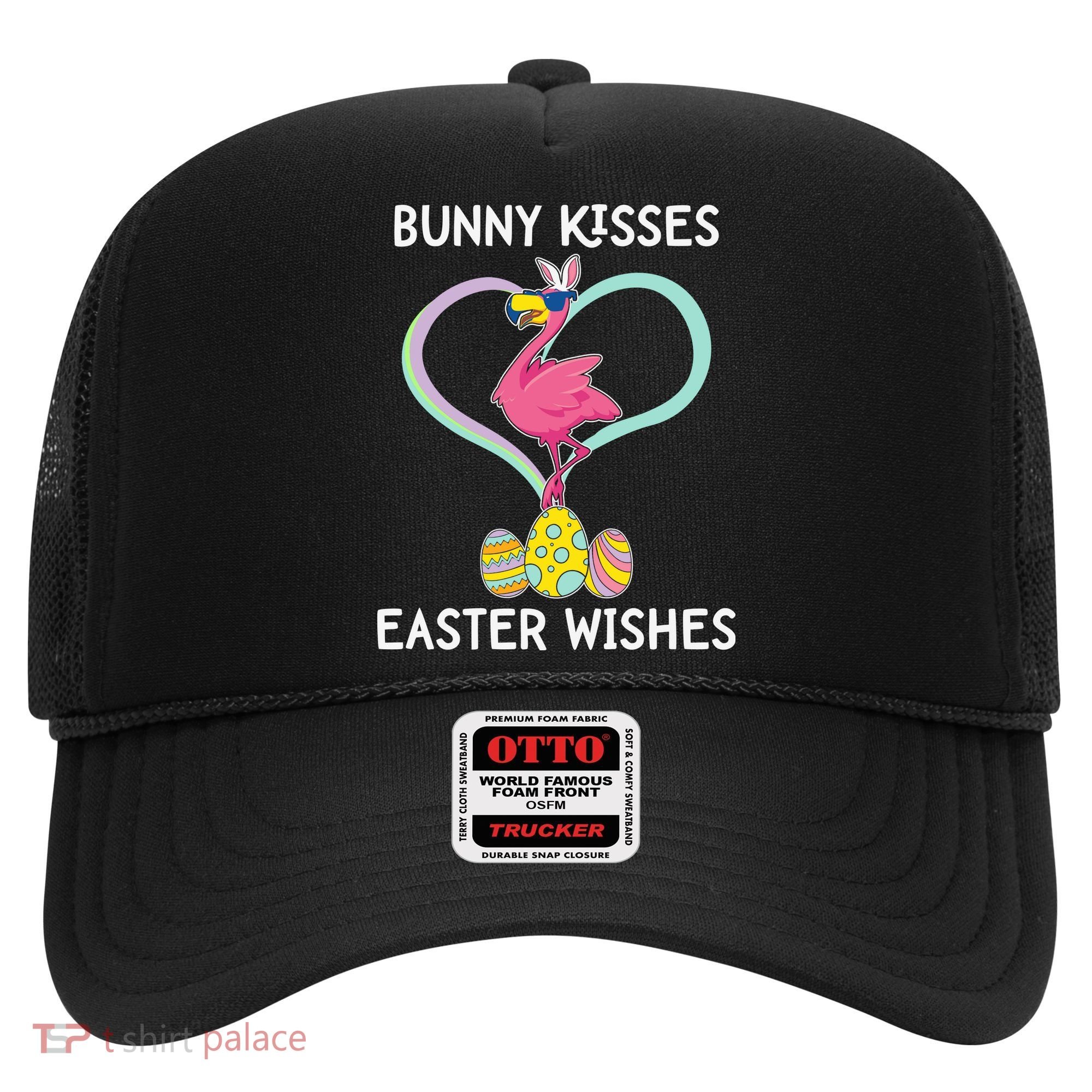 Bunny Kisses Easter Wishes Flamingo Happy Easter Day Gift Hat