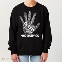 Be Kind #End Bullying Word Art Hand Women's Sweatshirt thumb 0