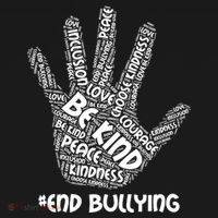 Be Kind #End Bullying Word Art Hand Women's Hoodie thumb 2