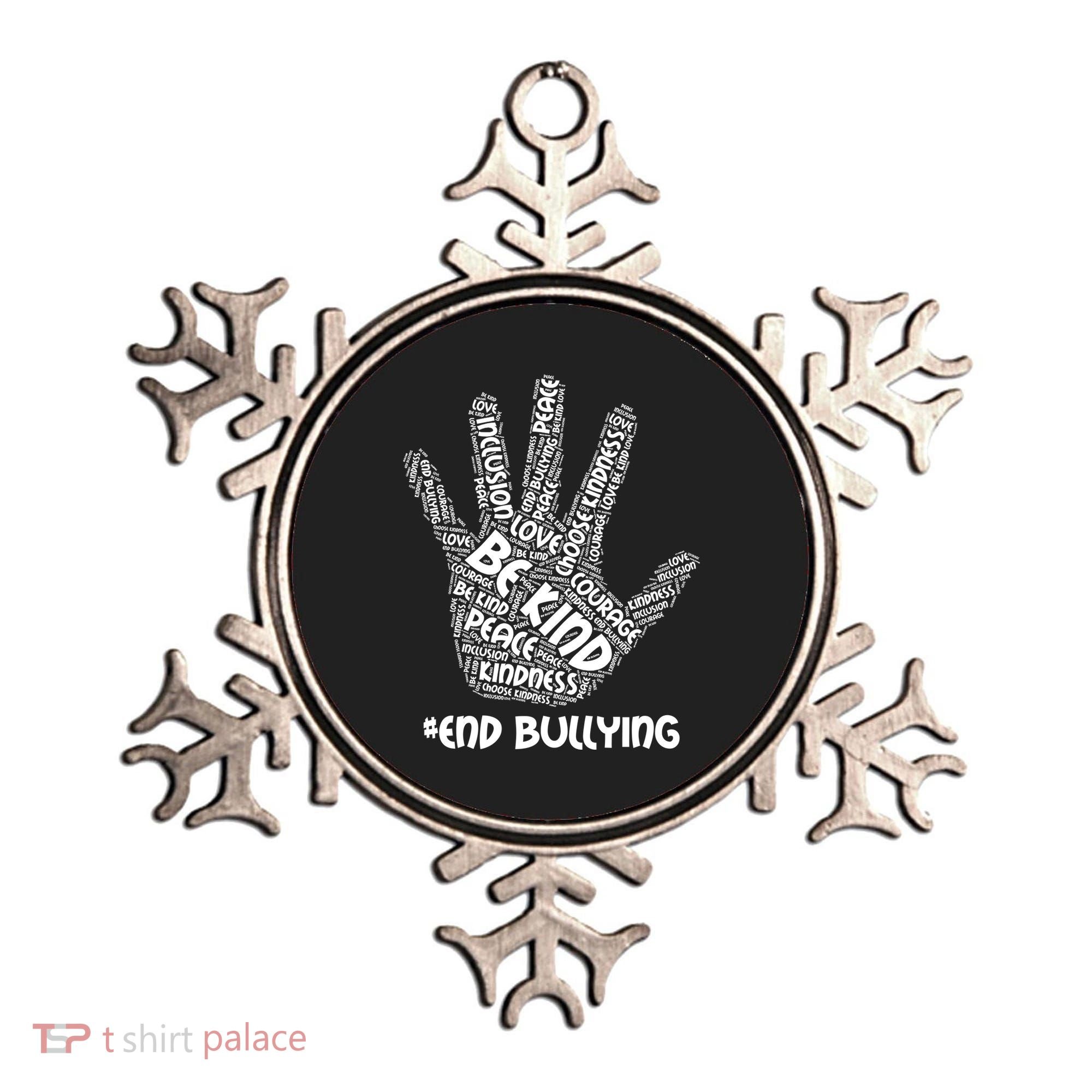 Be Kind #End Bullying Word Art Hand Ornament