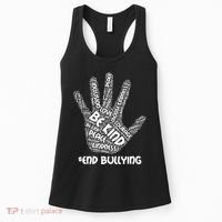Be Kind #End Bullying Word Art Hand Women's Tank Top thumb 0