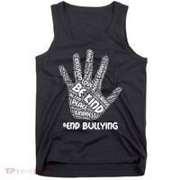 Be Kind #End Bullying Word Art Hand Tank Top thumb 0