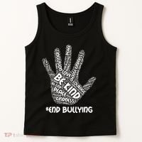 Be Kind #End Bullying Word Art Hand Tank Top thumb 2