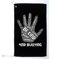 Be Kind #End Bullying Word Art Hand Golf Towel thumb 0