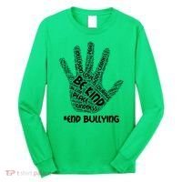 Be Kind #End Bullying Word Art Hand Long Sleeve Shirt thumb 0