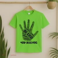 Be Kind #End Bullying Word Art Hand T-Shirt thumb 2