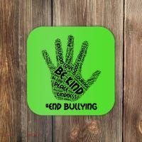 Be Kind #End Bullying Word Art Hand Coaster thumb 0
