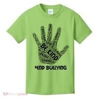 Be Kind #End Bullying Word Art Hand Kids T-Shirt thumb 0