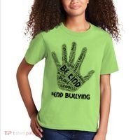 Be Kind #End Bullying Word Art Hand Kids T-Shirt thumb 2