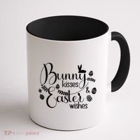Bunny Kisses Easter Wishes Coffee Mug thumb 1
