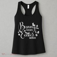 Bunny Kisses Easter Wishes Women's Tank Top thumb 3