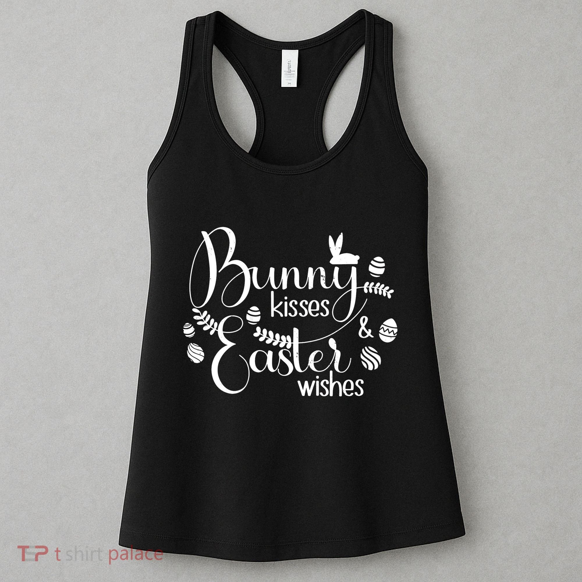 Bunny Kisses Easter Wishes Women's Tank Top