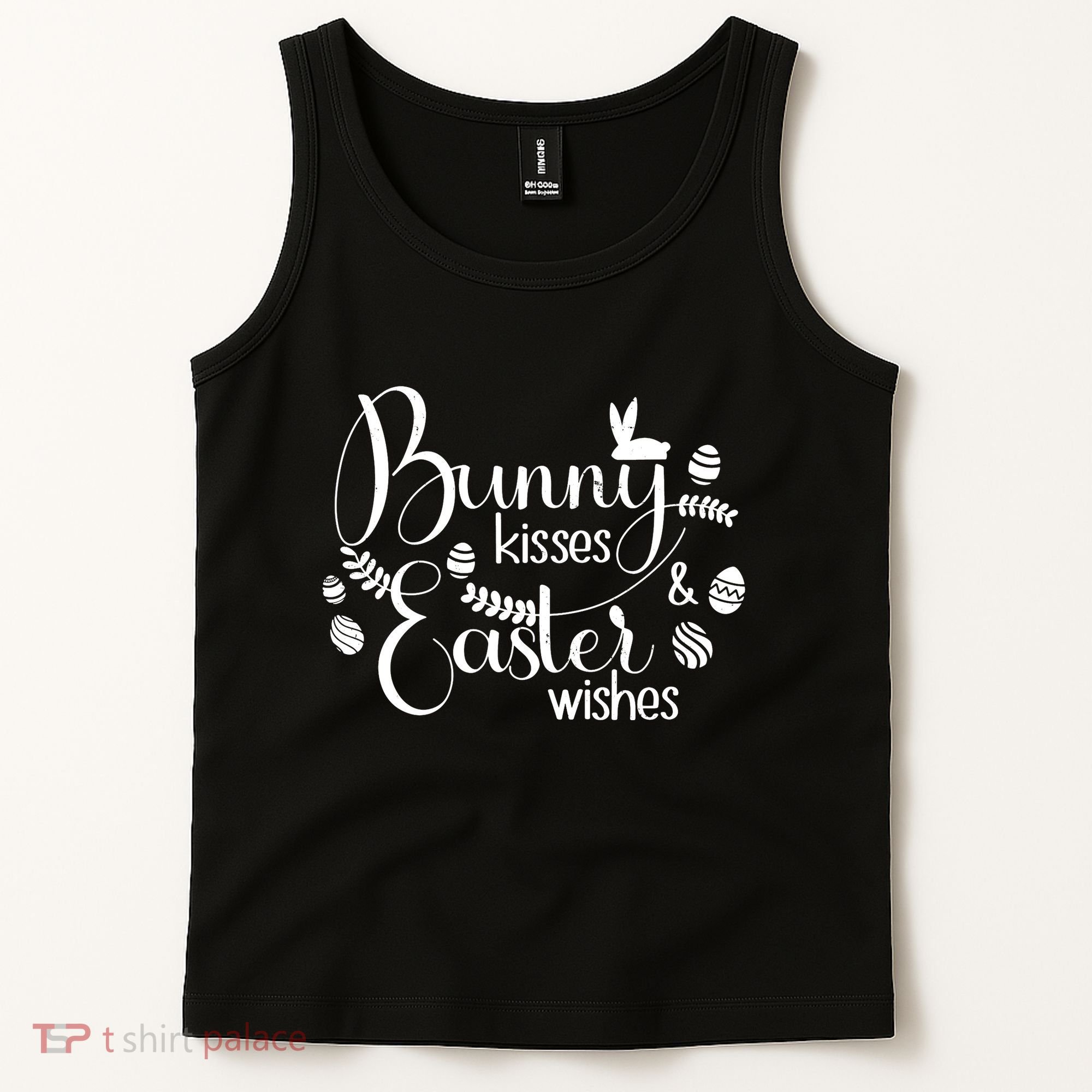 Bunny Kisses Easter Wishes Tank Top