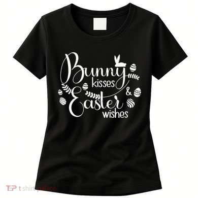 Bunny Kisses Easter Wishes Women's T-Shirt
