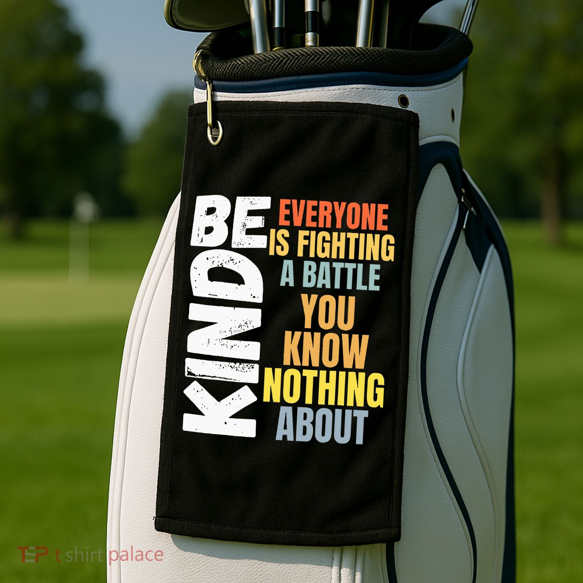 Be Kind Everyone Is Fighting A Battle You Know Nothing About Golf Towel