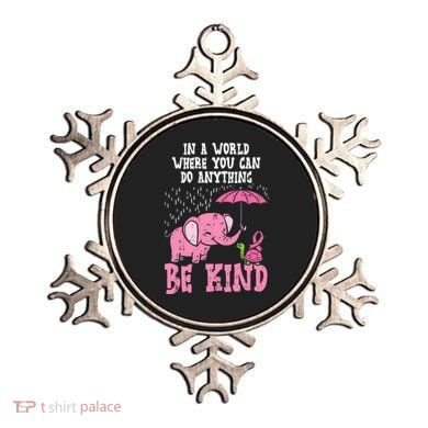 Be Kind Elephant Turtle Breast Cancer Awareness Support Gift Funny Gift Ornament