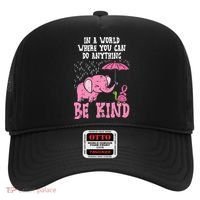 Be Kind Elephant Turtle Breast Cancer Awareness Support Gift Funny Gift Hat thumb 0