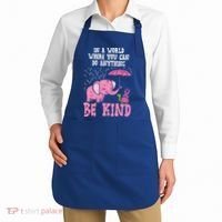 Be Kind Elephant Turtle Breast Cancer Awareness Support Gift Funny Gift Apron thumb 2