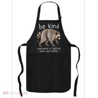 Be Kind Fighting Battle Raccoon Funny Jimothy Joke Apron thumb 0