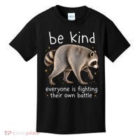 Be Kind Fighting Battle Raccoon Funny Jimothy Joke Kids T-Shirt thumb 0