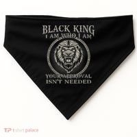 BLACK KING FOR AFRICAN AMERICAN USA-Made Doggie Bandana thumb 0