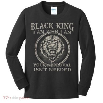 BLACK KING FOR AFRICAN AMERICAN Kids Long Sleeve Shirt