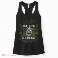 Big Kahuna Funny Hawaiian Luau Outfit Funny Luau Women's Tank Top thumb 0