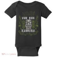 Big Kahuna Funny Hawaiian Luau Outfit Funny Luau Baby Bodysuit thumb 0
