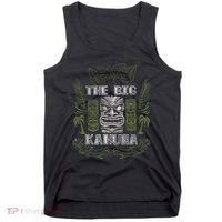 Big Kahuna Funny Hawaiian Luau Outfit Funny Luau Tank Top thumb 0
