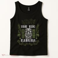 Big Kahuna Funny Hawaiian Luau Outfit Funny Luau Tank Top thumb 2