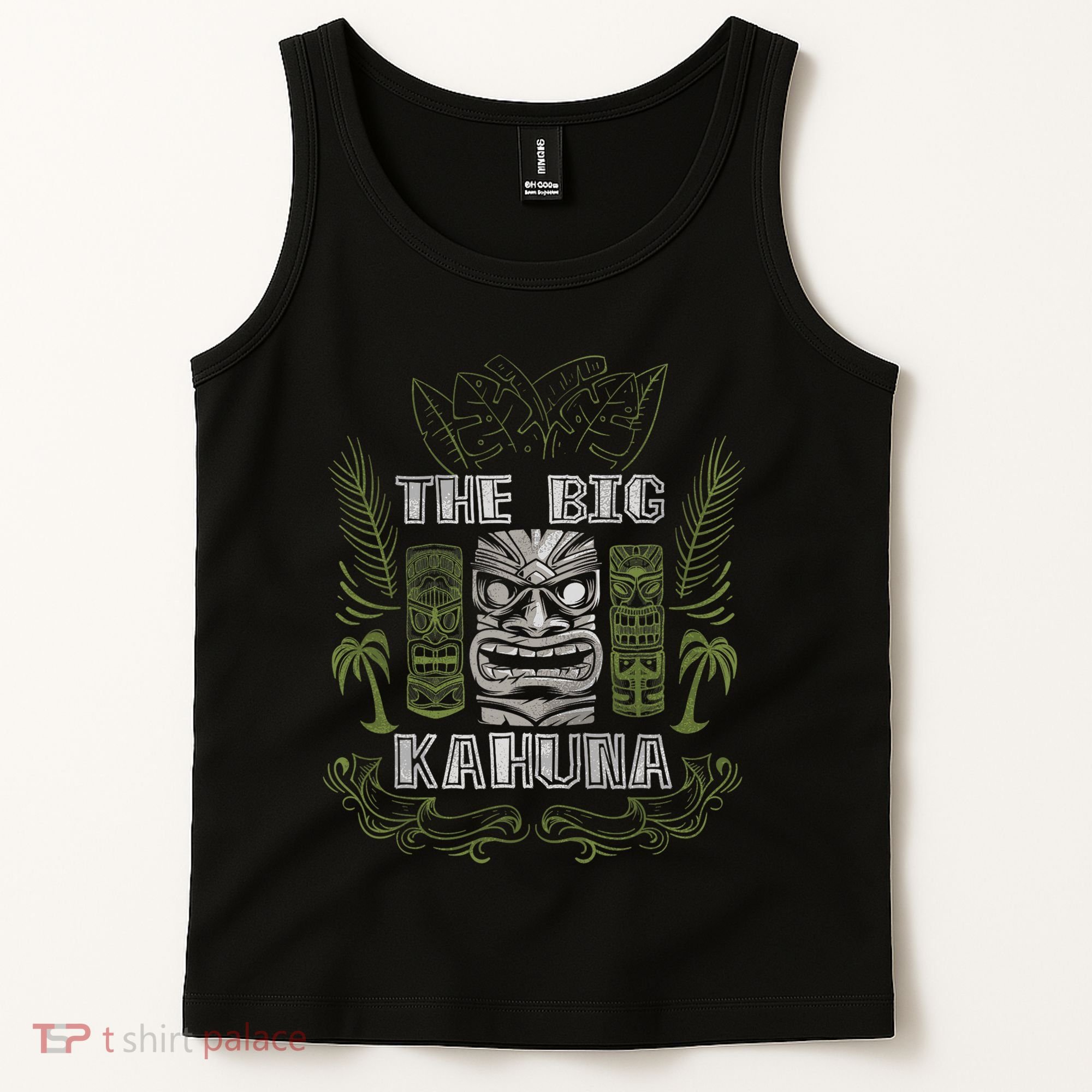 Big Kahuna Funny Hawaiian Luau Outfit Funny Luau Tank Top