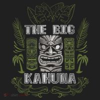 Big Kahuna Funny Hawaiian Luau Outfit Funny Luau Golf Towel thumb 3