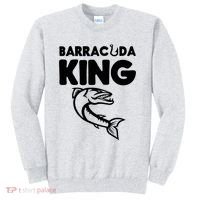 Barracuda King Funny Deep Sea Fishing Sweatshirt thumb 0