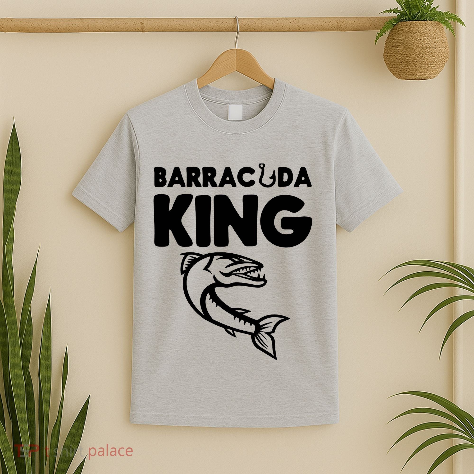 Barracuda King Funny Deep Sea Fishing T-Shirt