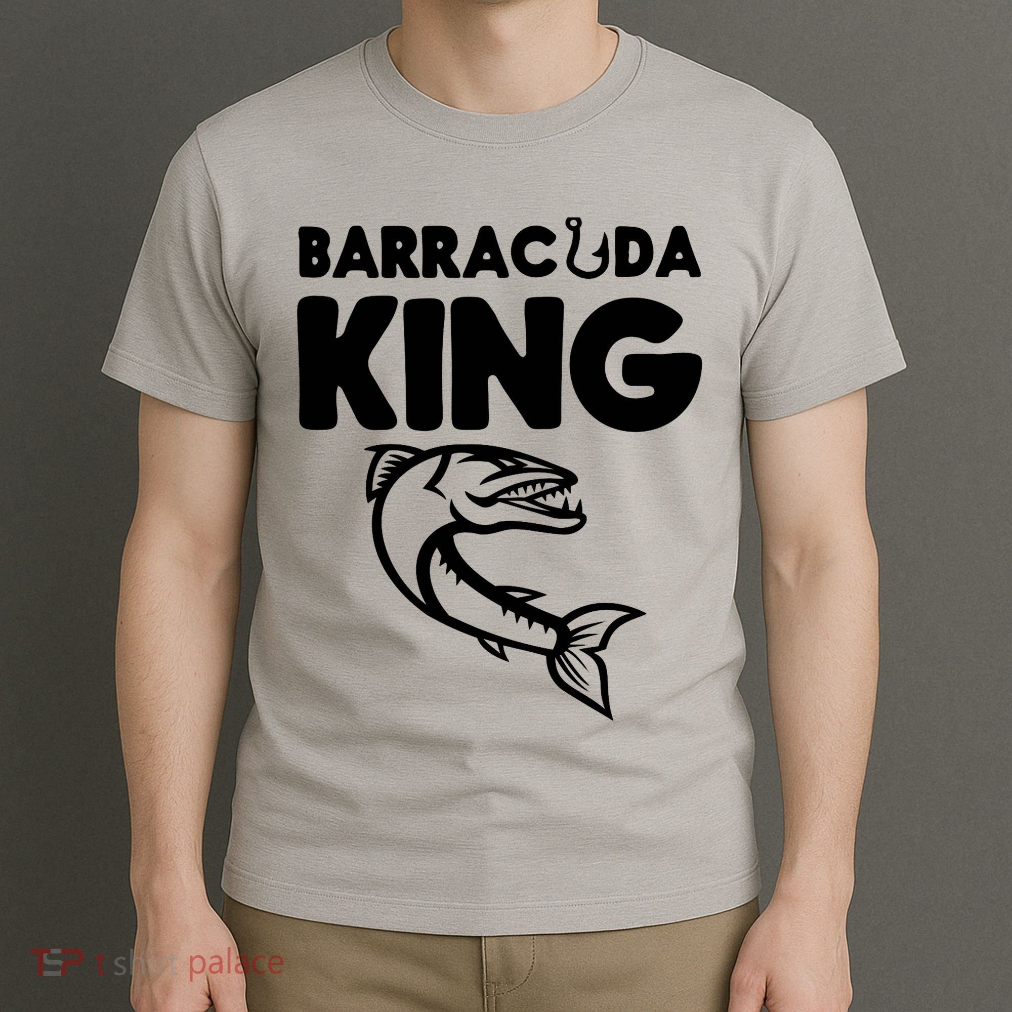 Barracuda King Funny Deep Sea Fishing T-Shirt