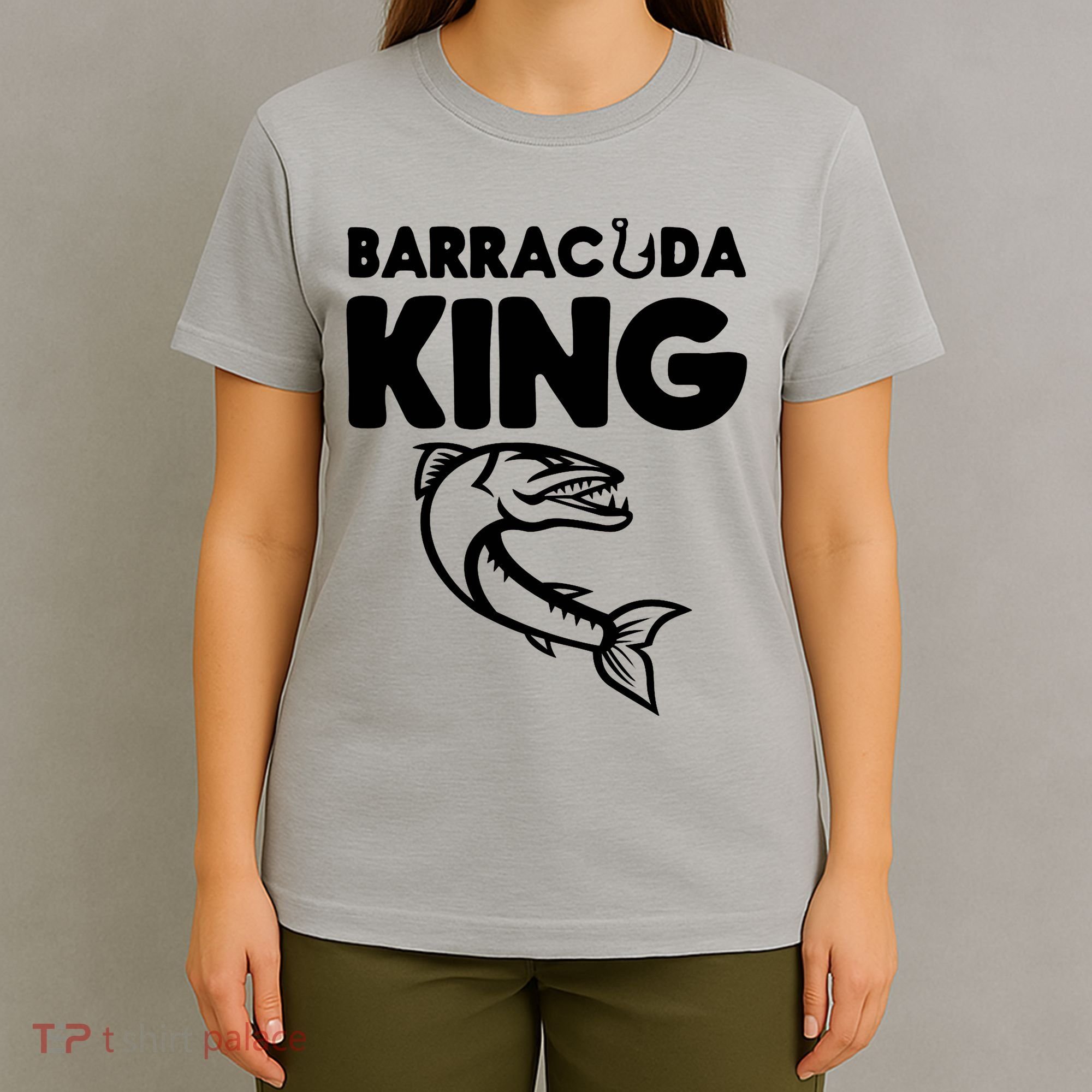 Barracuda King Funny Deep Sea Fishing T-Shirt