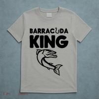 Barracuda King Funny Deep Sea Fishing T-Shirt thumb 5