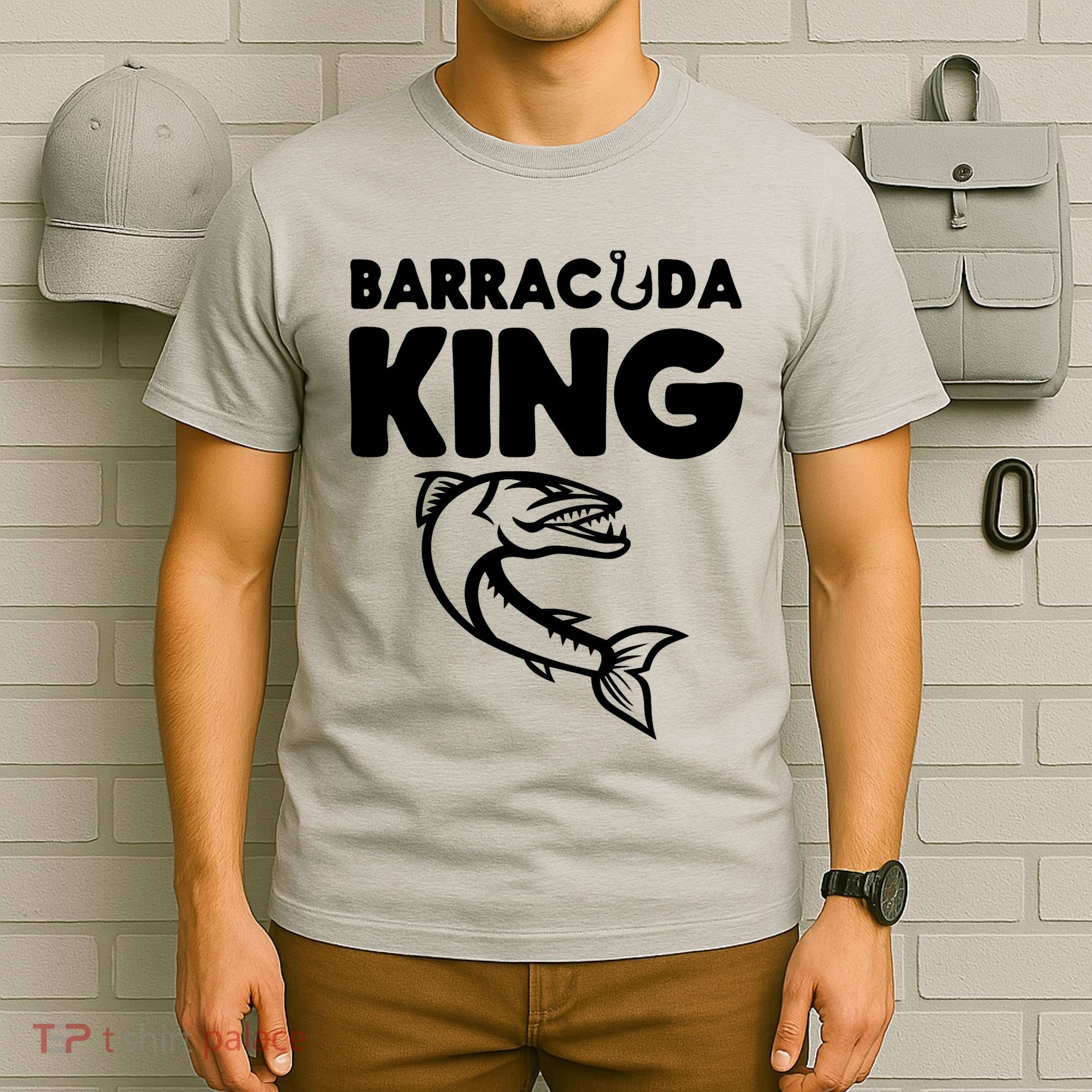 Barracuda King Funny Deep Sea Fishing T-Shirt