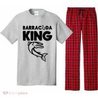 Barracuda King Funny Deep Sea Fishing Pajama Set thumb 0
