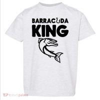 Barracuda King Funny Deep Sea Fishing Toddler T-Shirt thumb 0