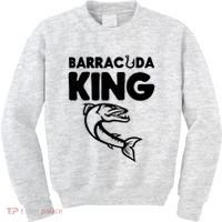 Barracuda King Funny Deep Sea Fishing Kids Sweatshirt thumb 0