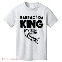 Barracuda King Funny Deep Sea Fishing Kids T-Shirt thumb 0