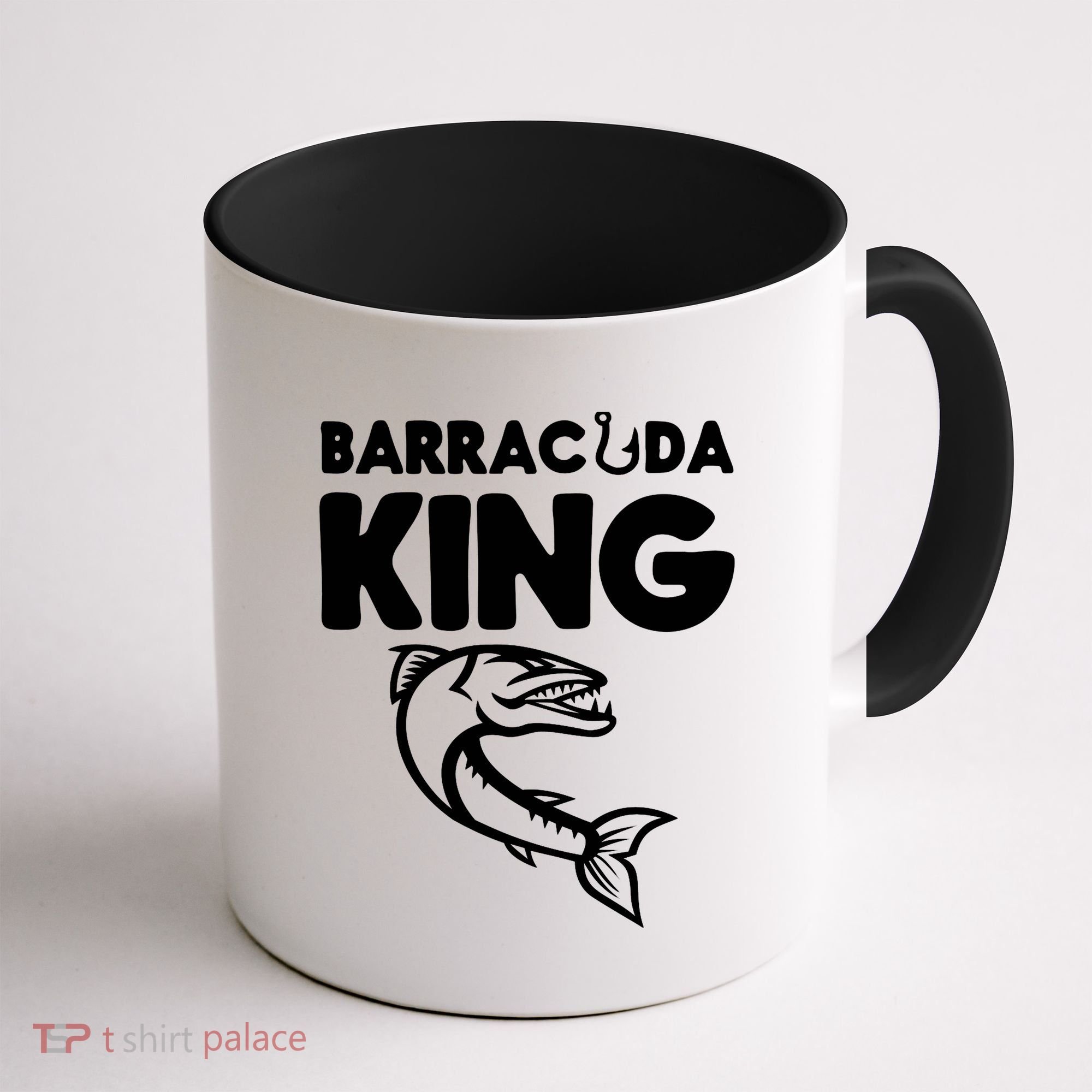 Barracuda King Funny Deep Sea Fishing Coffee Mug