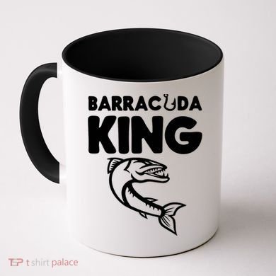 Barracuda King Funny Deep Sea Fishing Coffee Mug